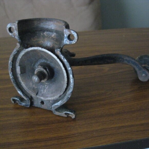 Wall Mounted Antique Steinfeld's Coffee Grinder Parts - No Glass - Picture 11 of 15